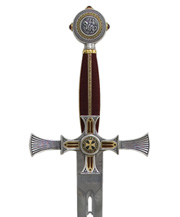 Espada Templarios Damasquinada. Marto